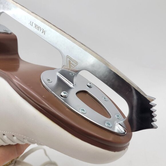 Jackson Artiste Womens Size 7 B Ice Skates Ultima Mark IV Blades White 1790 - Picture 8 of 16